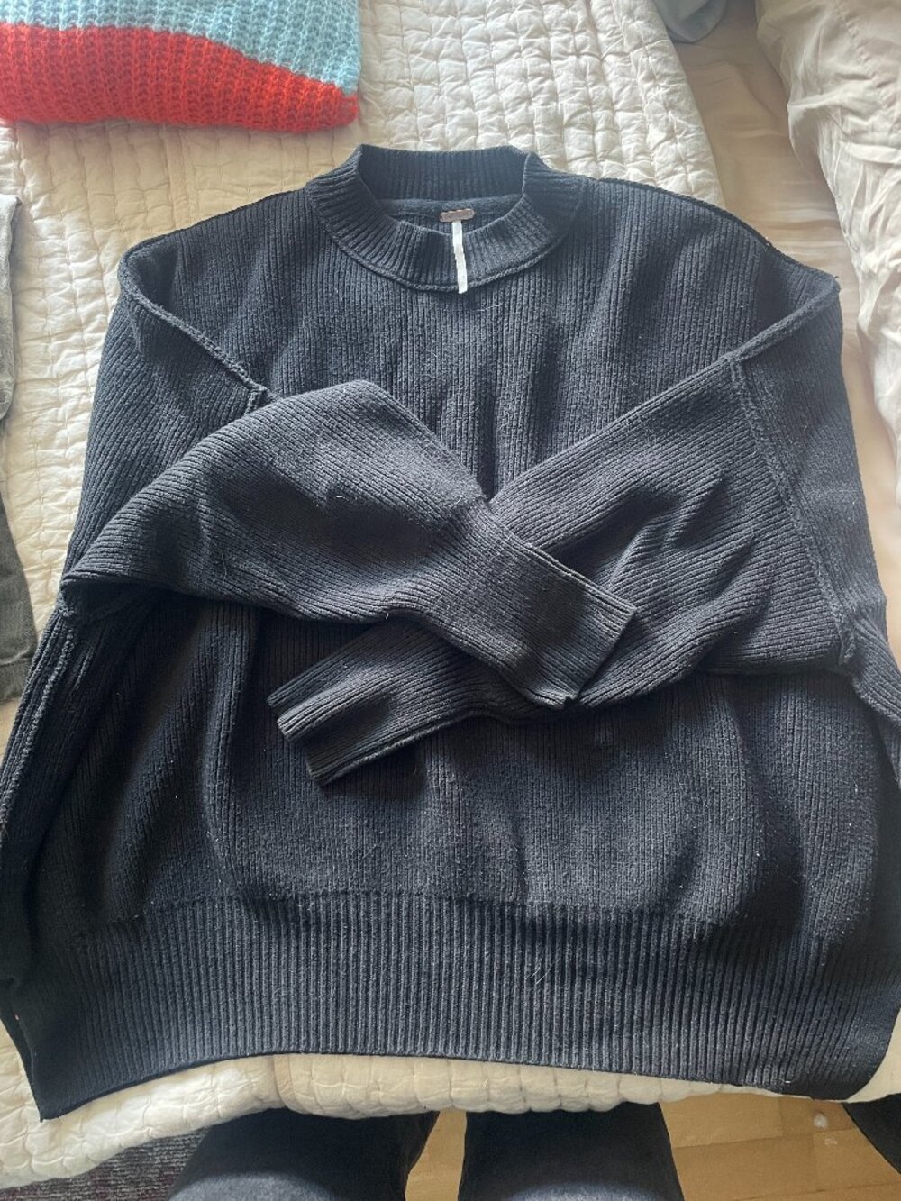 Free people oversized mock neck sweater